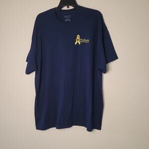 Pro Health Dark Blue Support Our Troops T-Shirt 2XL